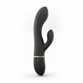Черный вибратор-кролик Dorcel Glam Rabbit - 21 см. - Dorcel