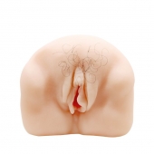 Телесный мастурбатор-вагина с оволосением и вибрацией - Baile - во Владимире купить с доставкой