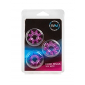 Набор из 3 лиловых эрекционных колец различной формы - Erowoman-Eroman - во Владимире купить с доставкой