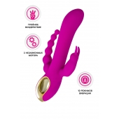 Лиловый тройной вибратор Trinny - 21,5 см. - A-toys купить во Владимире с доставкой в Orgasmix.ru Лиловый тройной вибратор Trinny - 21,5 см. - A-toys