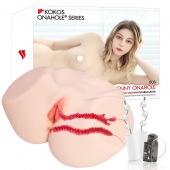 Мастурбатор-полуторс с двойным слоем материала и вибрацией Jenny Onahole Real Vagina - KOKOS - во Владимире купить с доставкой