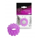 Лиловое эрекционное кольцо с 2 рядами стимулирующих шариков - Erowoman-Eroman - во Владимире купить с доставкой