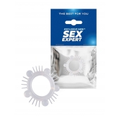 Эластичное эрекционное кольцо с шишечками и шипами - Sex Expert - во Владимире купить с доставкой