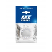 Эрекционное кольцо со стимулирующими шариками сверху и снизу - Sex Expert - во Владимире купить с доставкой