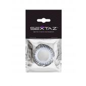 Эластичное эрекционное колечко с черными «ресничками» - Sextaz - во Владимире купить с доставкой