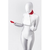 Красный ошейник с подкладкой из меха - ToyFa - купить с доставкой во Владимире