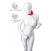 Красный ошейник с подкладкой из меха - ToyFa - купить с доставкой во Владимире