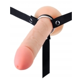 Мужской полый страпон на регулируемых ремешках - 22 см. - Sex Expert - купить с доставкой во Владимире