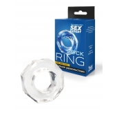 Прозрачное эрекционное кольцо в форме гайки - Sex Expert - во Владимире купить с доставкой