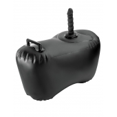 Черное надувное кресло с платформой для фиксации дилдо Body Dock Inflatable Love Seat - Pipedream - купить с доставкой во Владимире