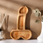 Деревянное блюдо для подачи в форме члена (25 х 16,5 х 1,7 см) - Сима-Ленд - купить с доставкой во Владимире