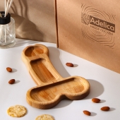 Деревянное блюдо для подачи в форме члена (25 х 16,5 х 1,7 см) - Сима-Ленд - купить с доставкой во Владимире