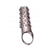 Дымчатая насадка на пенис с шипами и выпуклостями - 12 см. - Sex Expert - во Владимире купить с доставкой