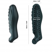 Серая силиконовая насадка на пенис с подхватом Manwan Ryzer - Manwan - во Владимире купить с доставкой