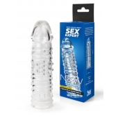 Прозрачная закрытая насадка на пенис - 17 см. - Sex Expert - во Владимире купить с доставкой