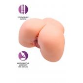 Телесный мастурбатор в форме попки с 2 любовными входами - No Name - во Владимире купить с доставкой