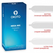 Презервативы OKOTO Mega Mix - 18 шт. - Sitabella - купить с доставкой во Владимире