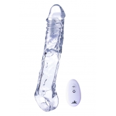 Прозрачная насадка-удлинитель Length Enhancer With Bullet с подхватом - 22,3 см. - NMC - во Владимире купить с доставкой