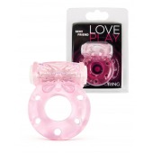 Розовое эрекционное виброкольцо с бабочкой - 1137 - во Владимире купить с доставкой