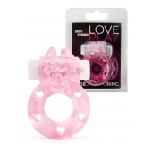 Розовое эрекционное виброкольцо в форме зайчика - 1137 - во Владимире купить с доставкой