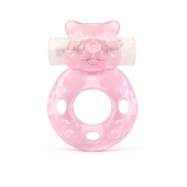 Розовое эрекционное виброкольцо в форме мишки - 1137 - во Владимире купить с доставкой