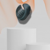 Серый сквозной мастурбатор с вибрацией Manwan Starter - Manwan - во Владимире купить с доставкой