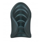 Серый сквозной мастурбатор с вибрацией Manwan Starter - Manwan - во Владимире купить с доставкой