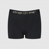 Черные трусики-боксеры для фиксации насадок Strap-on-me Harness Lingerie Allure - size XL - Strap-on-me - купить с доставкой во Владимире