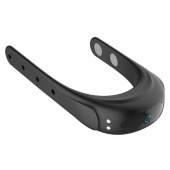 Черное эрекционное виброкольцо на ремешках - Boys of Toys - во Владимире купить с доставкой