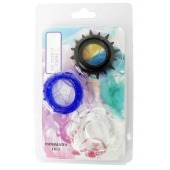 Набор из 3 эрекционных колец разного цвета и рельефа - Boys of Toys - во Владимире купить с доставкой