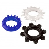 Набор из 3 эрекционных колец разного цвета и рельефа - Boys of Toys - во Владимире купить с доставкой