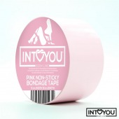 Розовый скотч для фиксации Non-Sticky Bondage Tape - 15 м. - Intoyou - купить с доставкой во Владимире