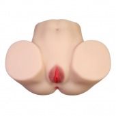 Телесный мастурбатор с 2 любовными отверстиями Olivia - Baile - во Владимире купить с доставкой