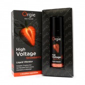 Жидкий вибратор Orgie High Voltage Strawberry - 15 мл. - ORGIE - купить с доставкой во Владимире