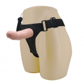 Реалистичный страпон-фаллоимитатор на трусиках Ultra Passionate Harness - 15 см. - Baile - купить с доставкой во Владимире