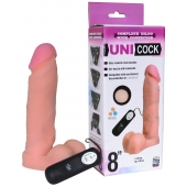 Фаллическая насадка Харнесс UNICOCK 8  с вибрацией - 20 см. - LOVETOY (А-Полимер) - купить с доставкой во Владимире