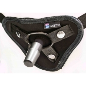 Страпон с 2 насадками и вибрацией UniStrap - 20 и 18 см. - LOVETOY (А-Полимер) - купить с доставкой во Владимире