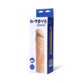 Насадка с ярко выраженной головкой и рельефным стволом - 19 см. - A-toys - во Владимире купить с доставкой