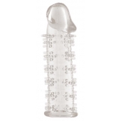 Гелевая прозрачная насадка с шипами - 12 см. - Toyfa Basic - во Владимире купить с доставкой