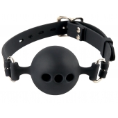 Силиконовый кляп-шар с отверстиями для дыхания Silicone Breathable Ball Gag Small - Pipedream - купить с доставкой во Владимире