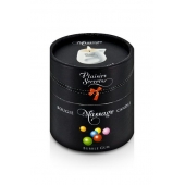Массажная свеча с ароматом бубль-гума Bougie de Massage Gourmande Bubble Gum - 80 мл. - Plaisir Secret - купить с доставкой во Владимире