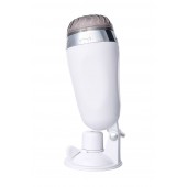 Мастурбатор-вагина в белой колбе с присоской и встраиваемой вибропулей - A-toys - во Владимире купить с доставкой