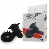 Чёрное эрекционное виброкольцо Sweet Ring с дельфинчиком - Baile - во Владимире купить с доставкой