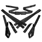 Бондажный набор из сатиновых лент Bordeaux 5 Piece Satin Bondage Set - XR Brands - купить с доставкой во Владимире