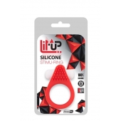 Красное эрекционное кольцо LIT-UP SILICONE STIMU RING 1 RED - Dream Toys - во Владимире купить с доставкой