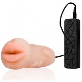 Мастурбатор-ротик с вибрацией REALSTUFF VIBRATING MASTURBATOR MOUTH - Dream Toys - во Владимире купить с доставкой