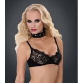 Полиуретановый ошейник с пуклями и D-кольцами Collar with Studs - Blush Novelties - купить с доставкой во Владимире