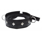Полиуретановый ошейник с пуклями и D-кольцами Collar with Studs - Blush Novelties - купить с доставкой во Владимире