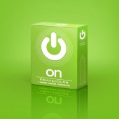 Цветные ароматизированные презервативы ON) Fruit   Color - 3 шт. - ON) - купить с доставкой во Владимире