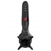 Чёрный вибростимулятор для головки члена с эффектом всасывания Vibrating Roto-Sucker - Pipedream - во Владимире купить с доставкой